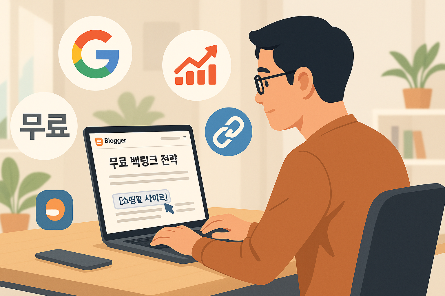 구글 Blogger.com을 통한 무료 백링크 만들기
