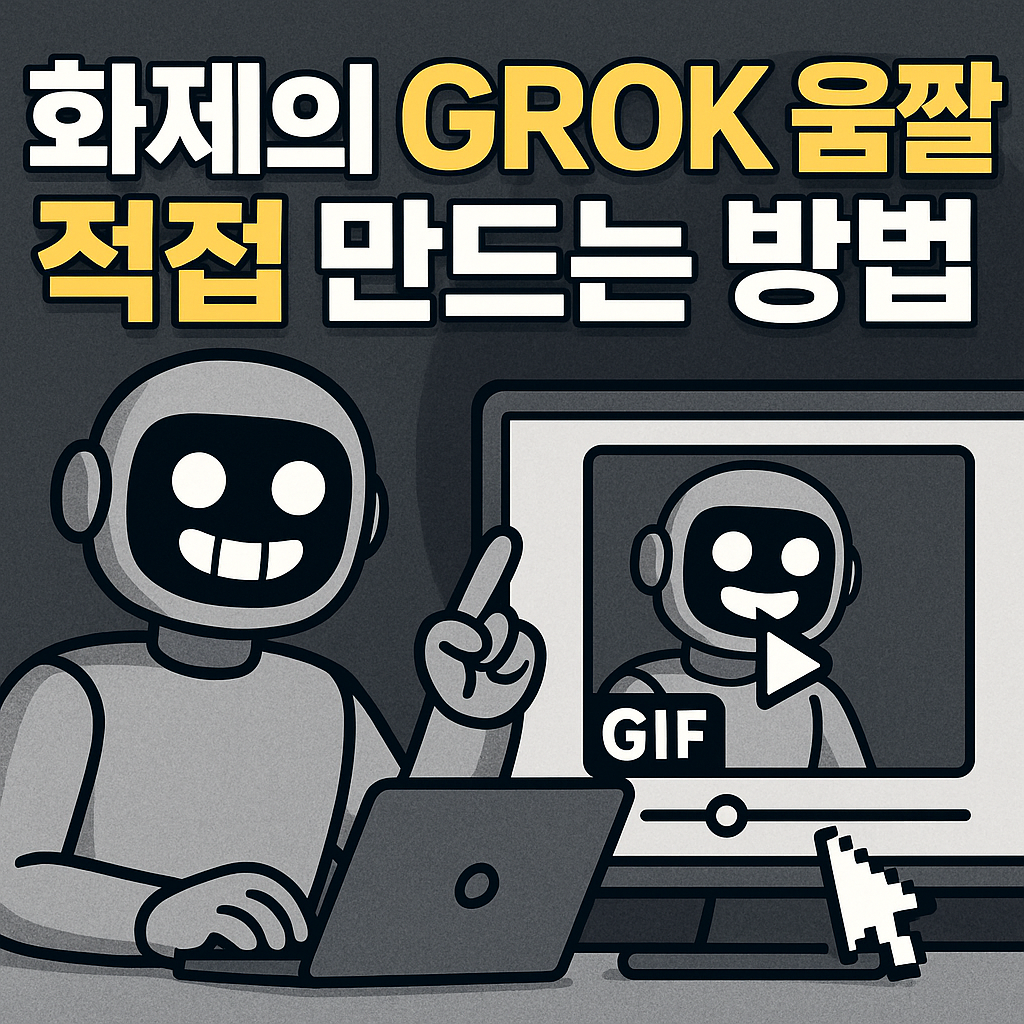 화제의 Grok 움짤 직접 만드는 방법