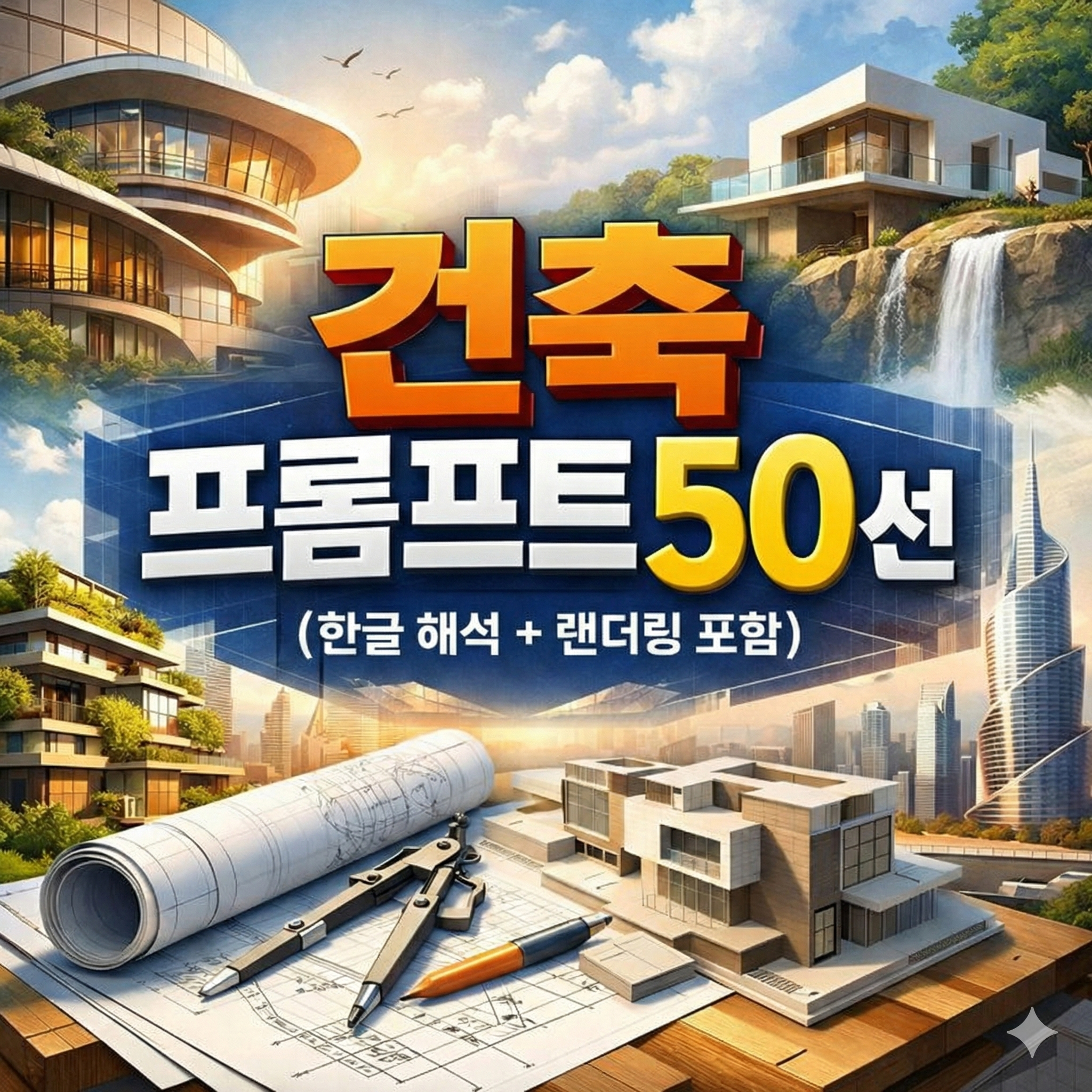 나노바나나 건축 프롬프트 50선 (한글 해석 + 랜더링 포함)