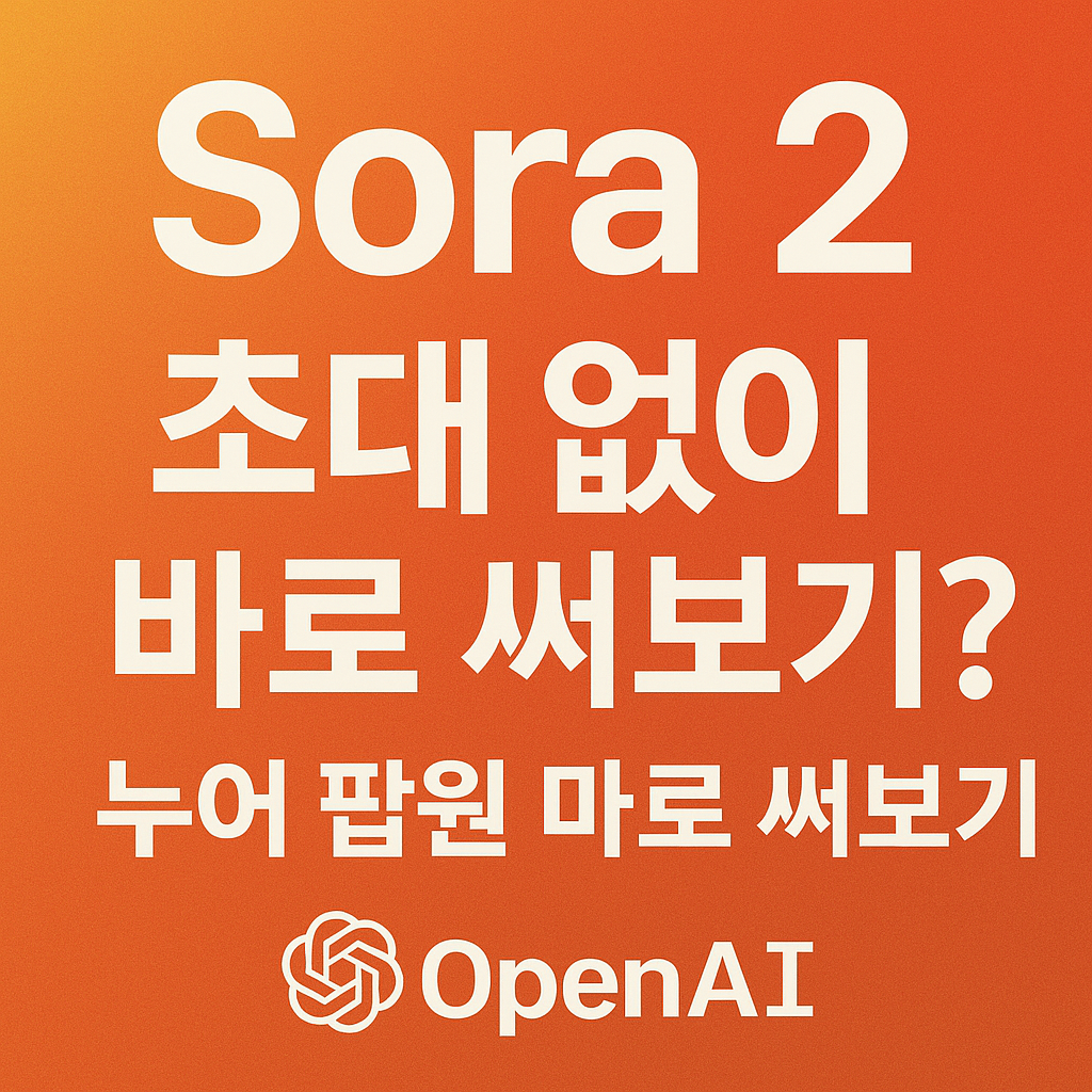 Sora 2 초대 없이 바로 써보기? (2025년 10월 업데이트)