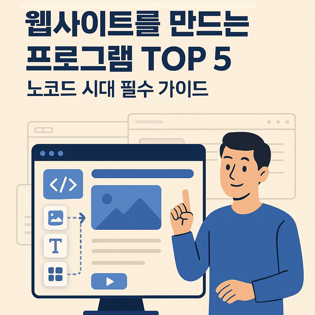 웹사이트를 만드는 프로그램 TOP 5 - 노코드 시대 홈페이지제작 필수 가이드